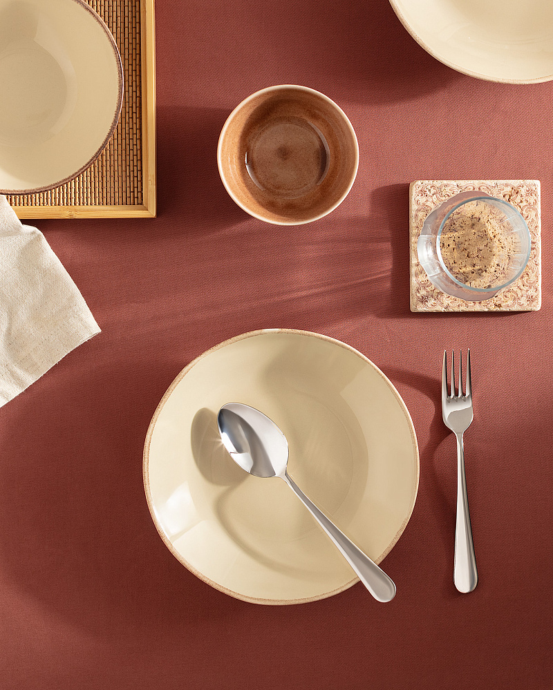 Глубокая тарелка Colores 21 см. - кремовая