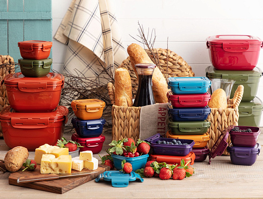 Контейнер квадратный Daily, 275 мл - красный