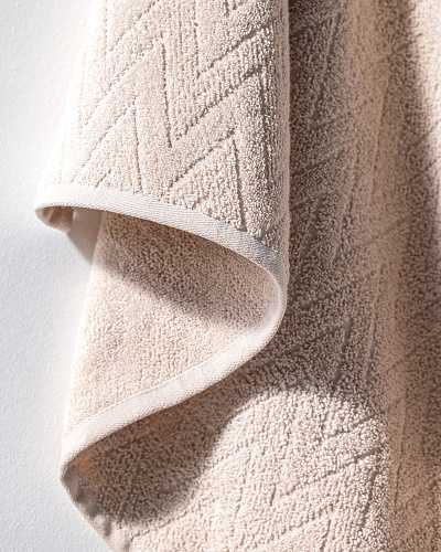 Банное полотенце Colette 70x140 см. - бежевое