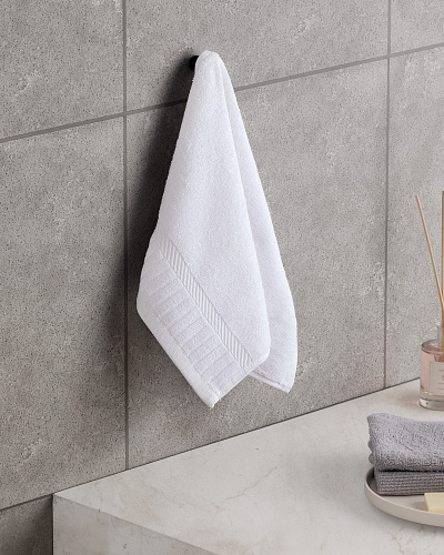 Полотенце для рук Piano Armure Hotel Collection 30x46 см. - белое