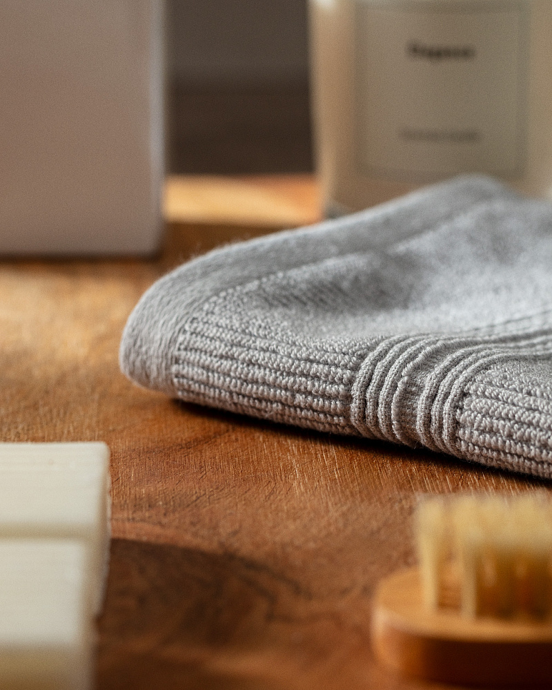 Полотенца для рук Stripe Dobby 2шт., 30x46 см, серый