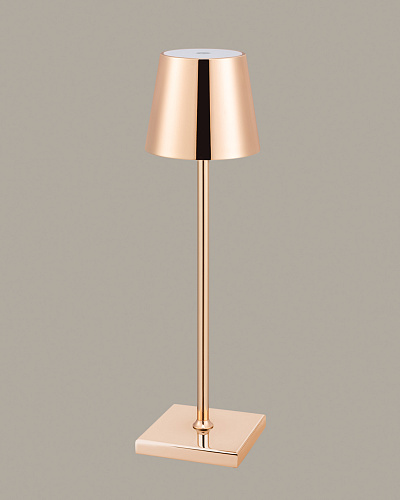 Абажур Bonar Touch 10x10x38 см. - золотистый / розовый