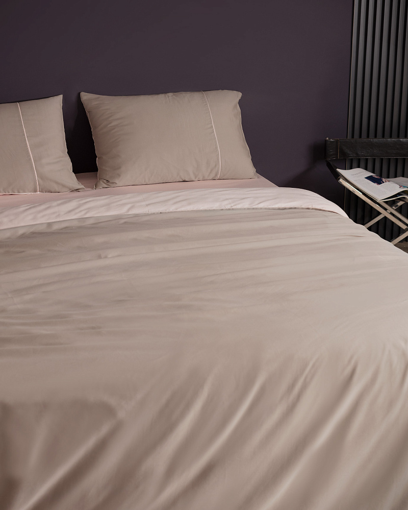 Комплект постельного белья семейный Danton с 2 пододеяльниками 240x260 см, хлопок