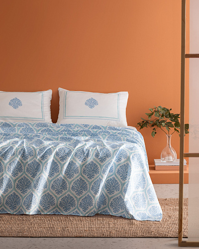 Комплект постельного белья двуспальный Leal с покрывалом 240x260 см - хлопок