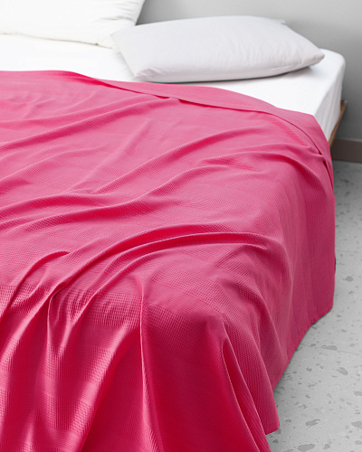 Покрывало односпальное Mathilda 150x220 см. - фуксия