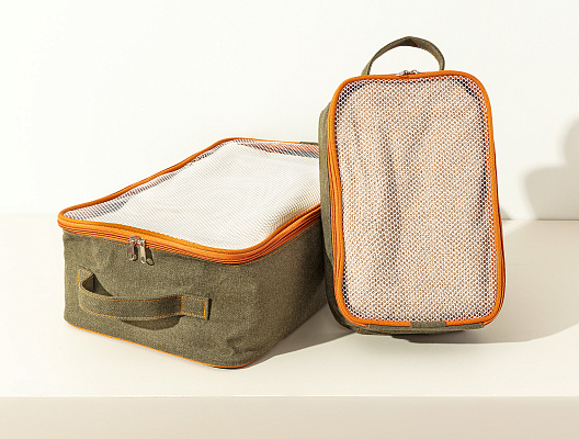 Набор сумок для хранения Clarita из 2 шт. - хаки