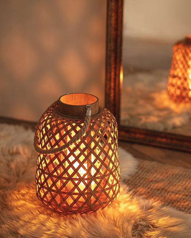 Подсвечник Philippe Lantern 27x27x40 см. - бежевый
