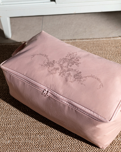 Сумка для хранения Flower 52x28x21 см. - пудровая