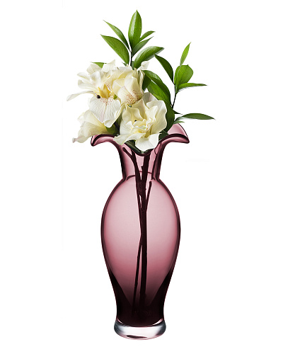 Ваза Cluny Jardin De Printemps 34x14 см. - сливовая