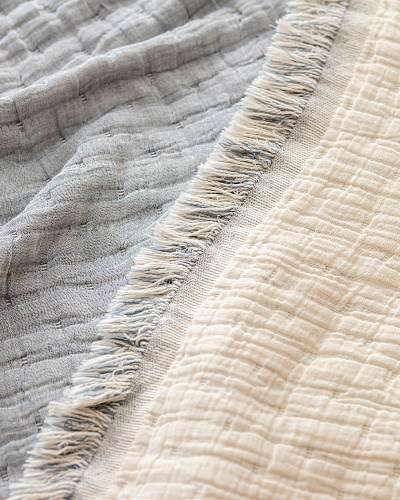 Покрывало двуспальное Grania 220x240 см. - голубое