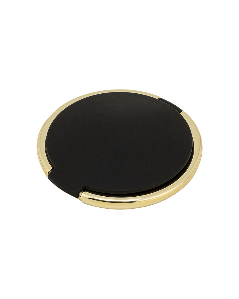 Мини-зеркало Linda 6,7x6,7x1,5 см. - золотистое / черное