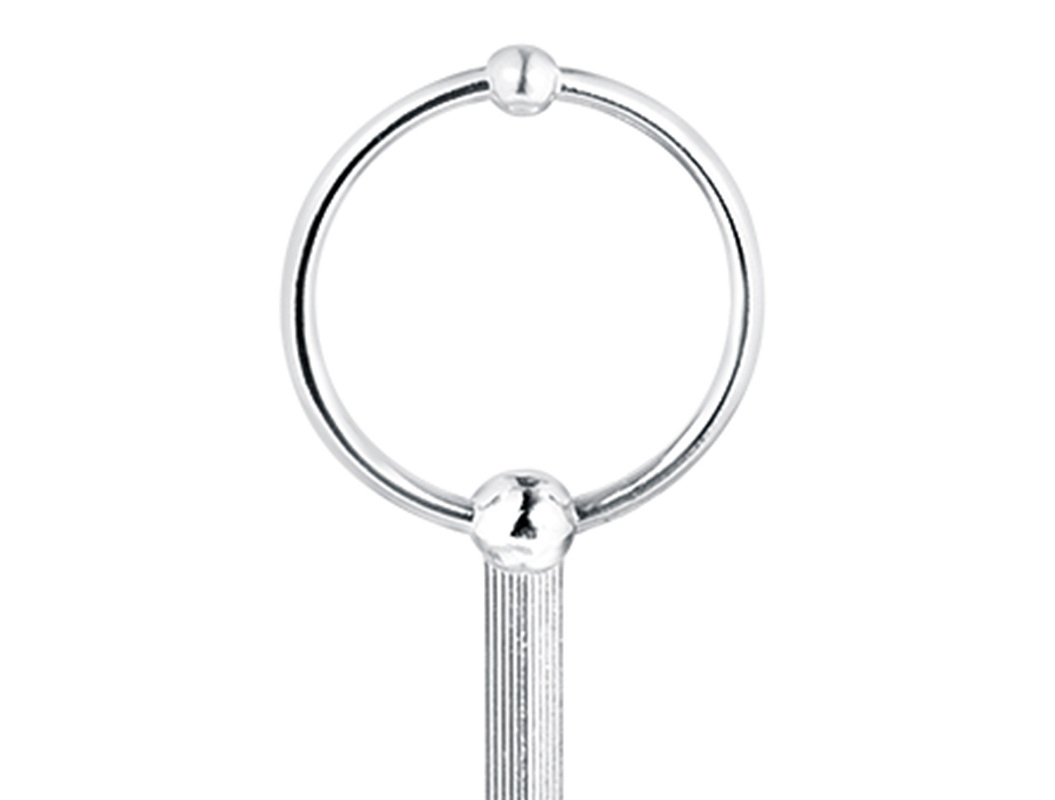 2-х ярусная тарелка Pear Patterned 19-25 см. - бело-желтая