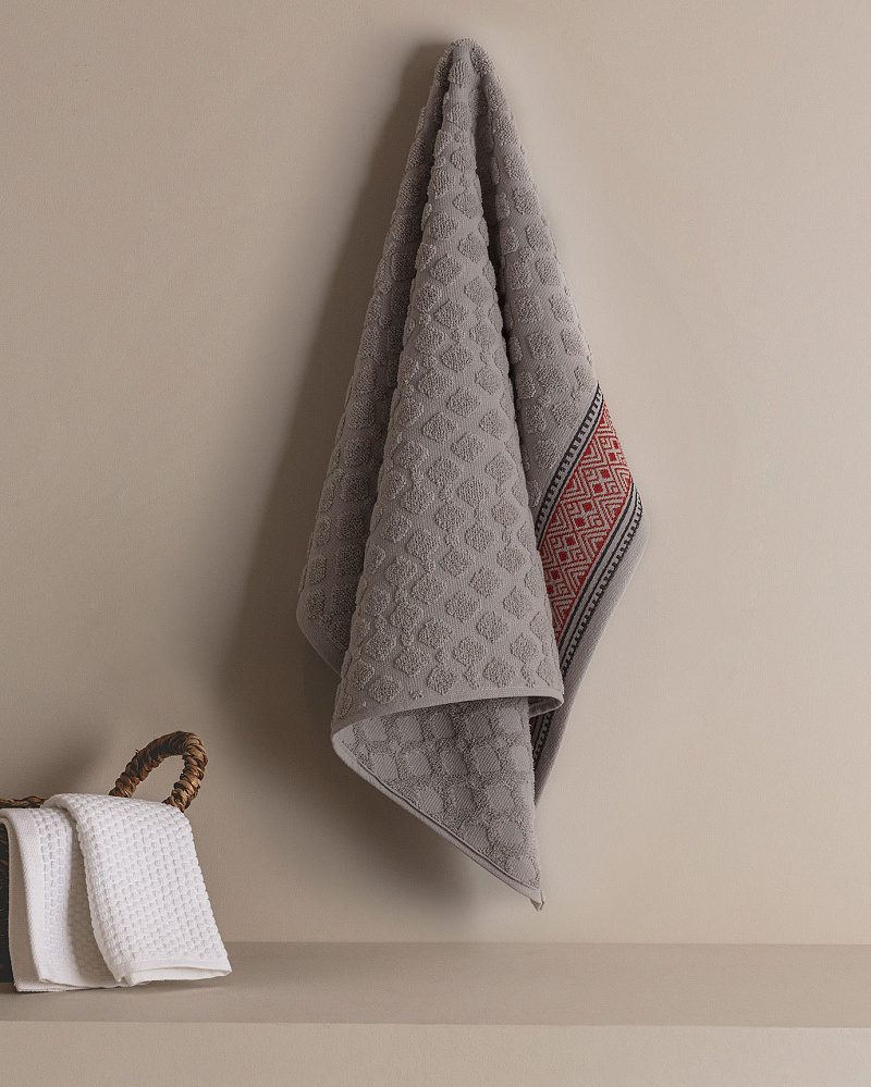 Полотенце для лица Leron 50x70 см - светло-серое