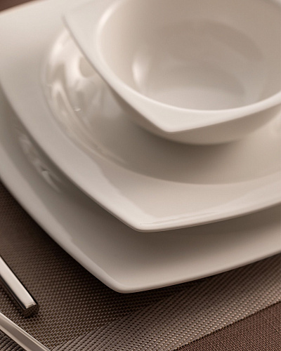 Столовый сервиз Ethan на 6 персон, из 24 предмета - белый