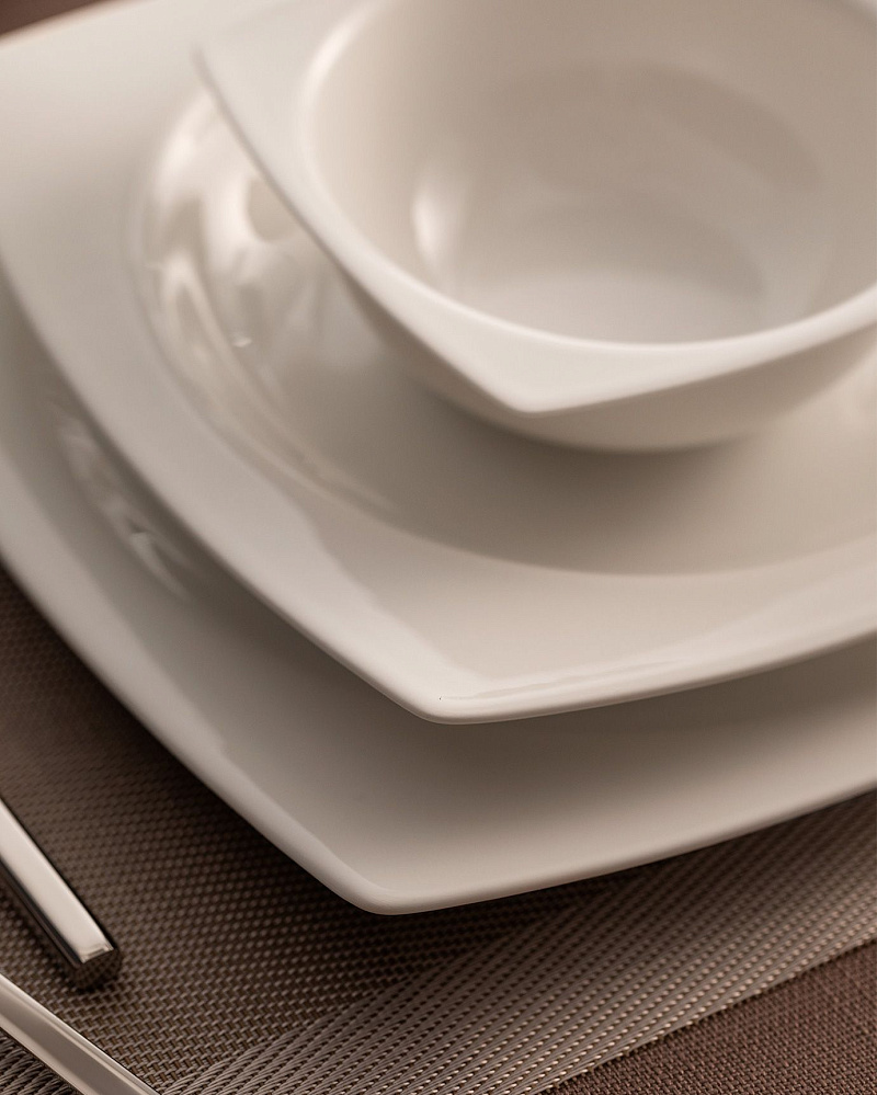 Столовый сервиз Ethan на 6 персон, из 24 предмета - белый