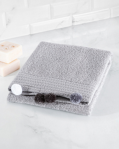 Полотенце для лица Valerie 50x76 см. - серое