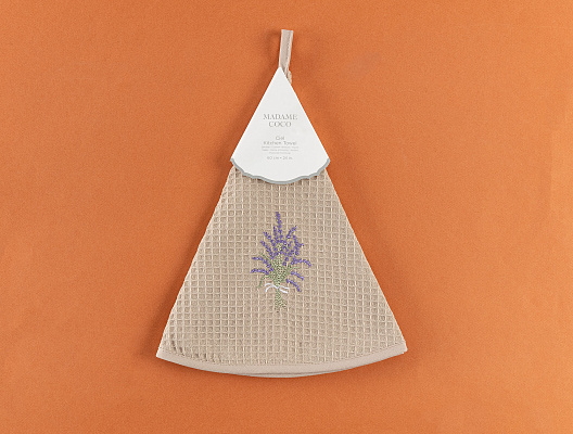 Полотенце кухонное Ciel 60x60 см - бежевое