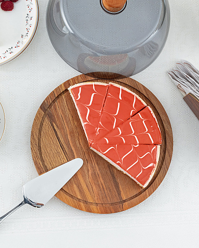 Тортовница Josette 24x24x12 см. - темно-серая