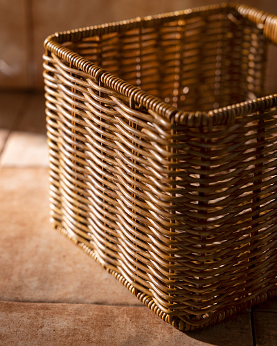 Корзинка с ручками Vendredi 17x17x14 см, - пластик