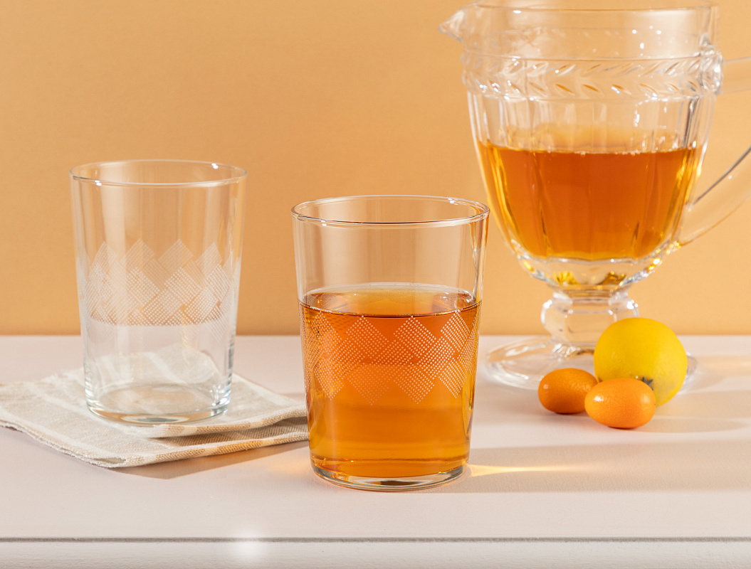 Набор стеклянных стаканов для напитков Pierretta-White из 4 шт., 510мл