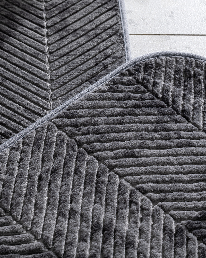 Комплект ковриков для ванной Eze из 2 шт., 60x100 см и
50x60 см. - полиэстер