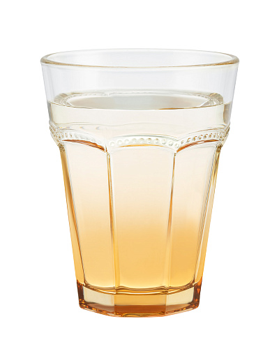 Набор стеклянных стаканов для напитков Perline - янтарный из 4 шт., 250мл