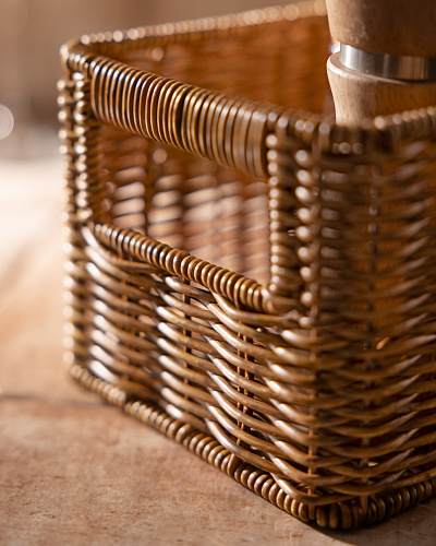 Корзинка с ручками Vendredi 14x14x11,5 см, - пластик