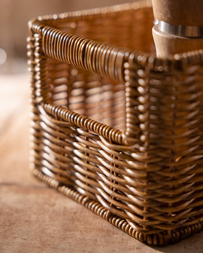 Корзинка с ручками Vendredi 14x14x11,5 см, - пластик