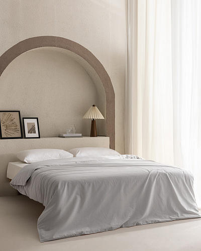 Пододеяльник двуспальный Manon Plain 200x220 см. -  хлопок