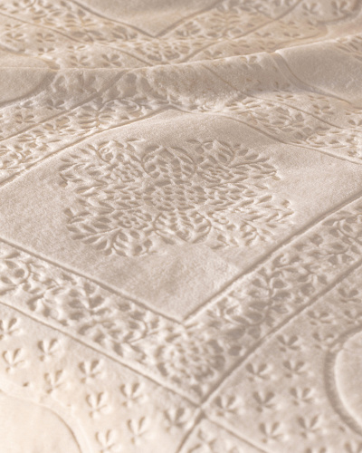 Покрывало двуспальное Rochelle 220x240 см. - экрю