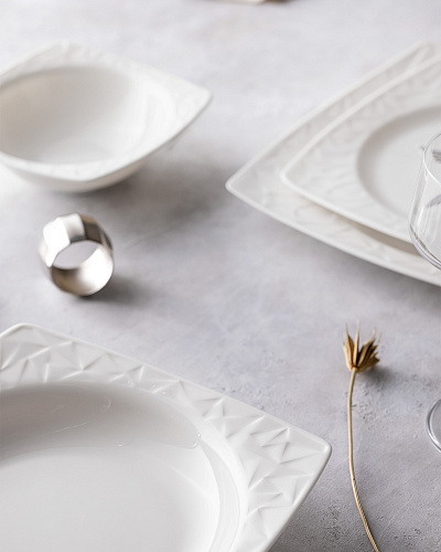 Столовый сервиз Nova из 24 предметов, фарфор