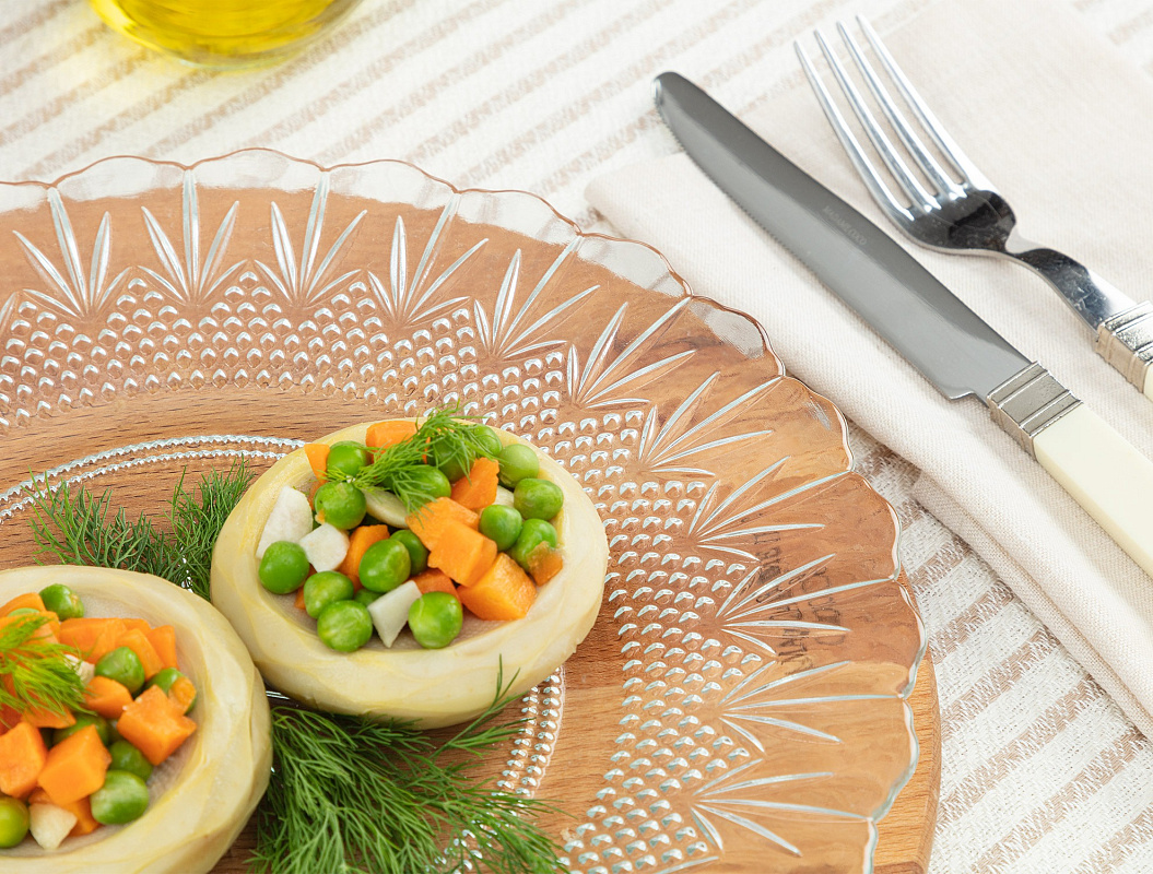 Стеклянное блюдо Margery 28см 