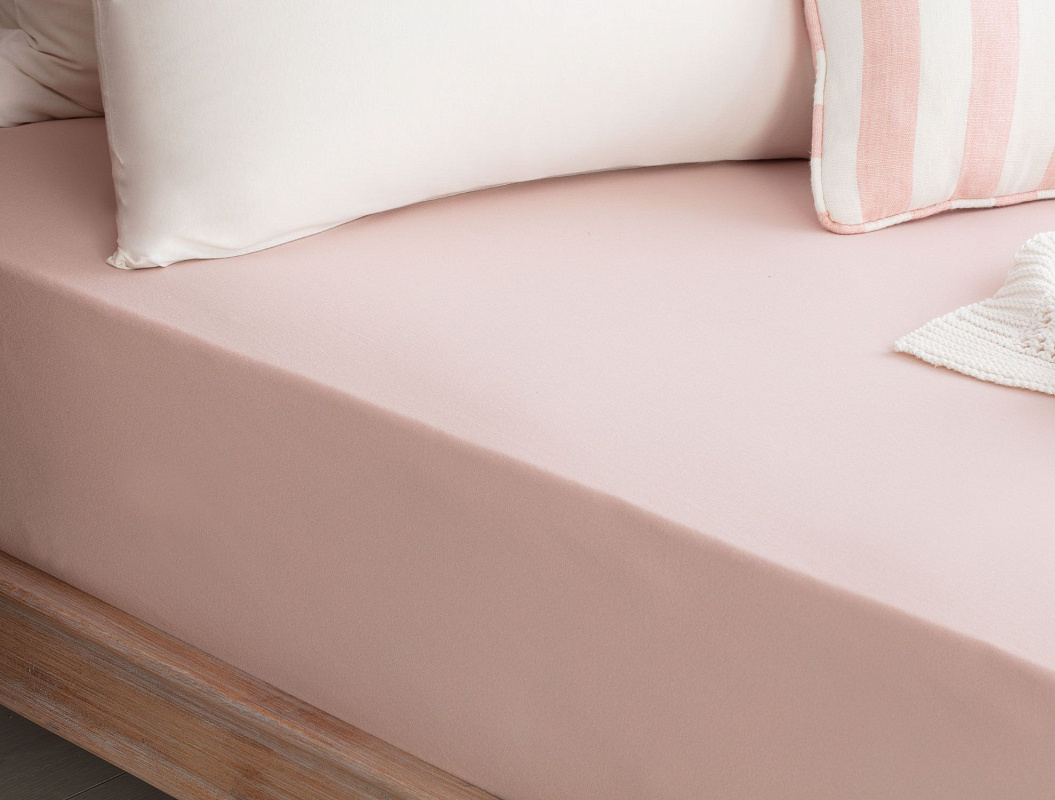 Простыня односпальная на резинке Valeria 120x200 см, - хлопок