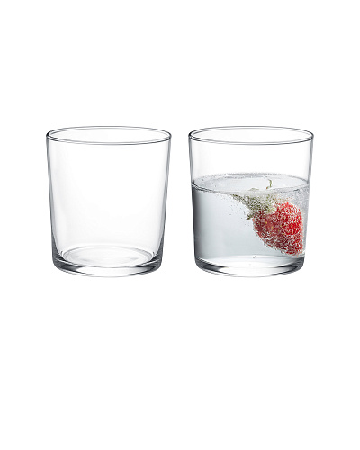Набор стеклянных стаканов для напитков Pierretta из 4 шт., 380мл
