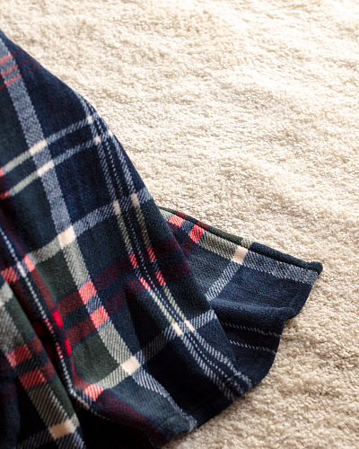 Покрывало полутораспальное Tignes 200x220 см. - темно-синее