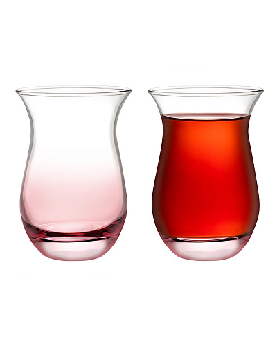 Набор стеклянных стаканов для чая Clarette Pink из 6 шт., 168 мл