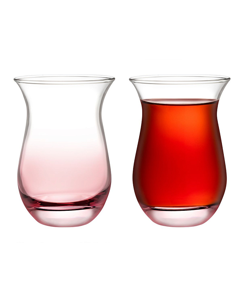 Набор стеклянных стаканов для чая Clarette Pink из 6 шт., 168 мл