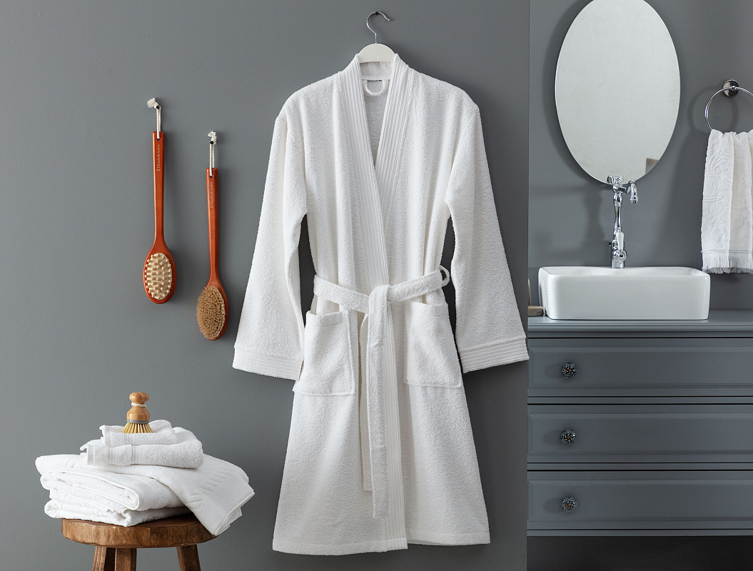 Халат-кимоно унисекс Ryella Hotel Collection L-XL р. - белый 