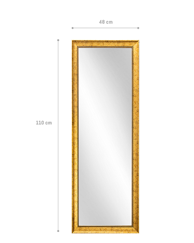 Зеркало Angilia 48x110x8 см. - золотистое
