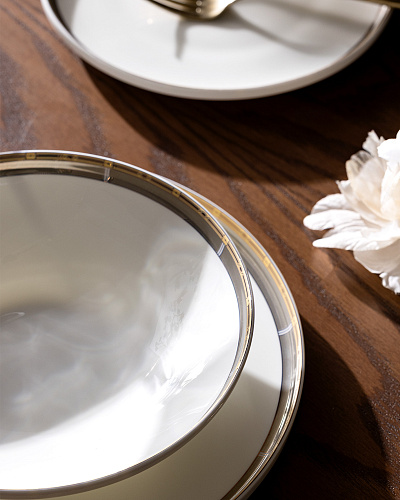 Столовый сервиз Bellamy из 18 предметов, - фарфор