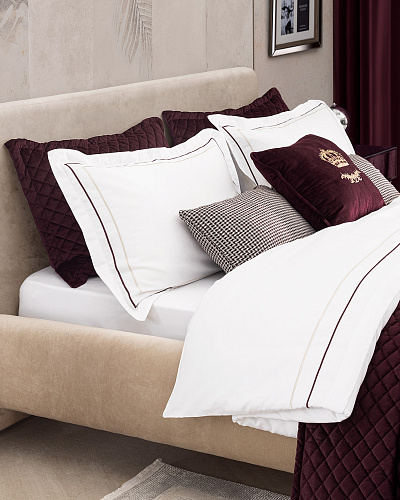 Подарочный комплект постельного белья Belfort с покрывалом, пледом и 3 подушками 260x280 см, хлопок