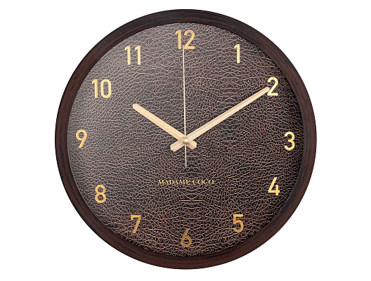 Настенные часы Evelia 30x30x3 см. - коричневые
