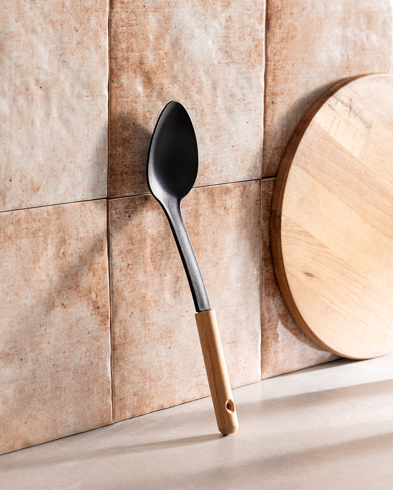 Ложка для готовки Seillans 6x34x2,5 см. - черная / коричневая