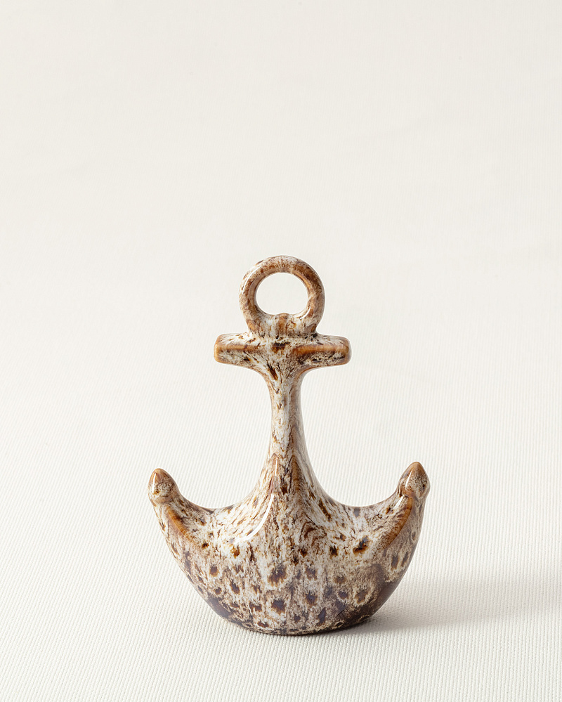 Декоративный якорь 12,5x5,9x18,8 см. - коричневый