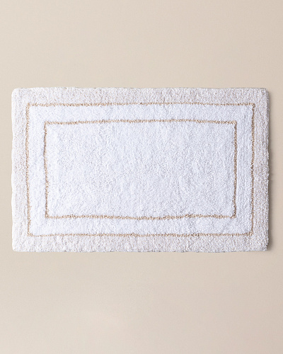 Коврик для ванной Giverny 50x80 см. - бежевый / белый