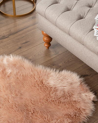 Плюшевый ковер Lela 90x150 см. - пудровый