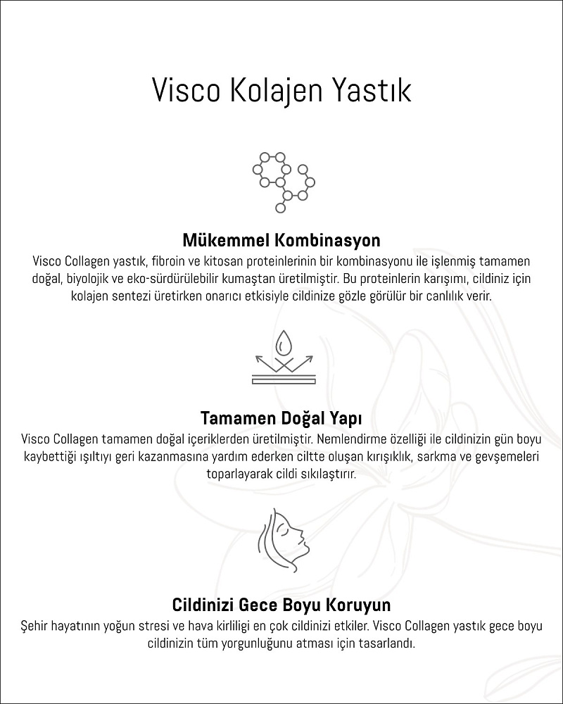 Подушка Colmar Collagen Visco с коллагеновым эффектом 60x40x15 см, - вискоэластик