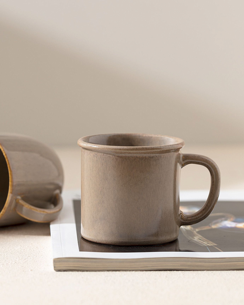 Фарфоровая кружка Monte 260мл - коричневая