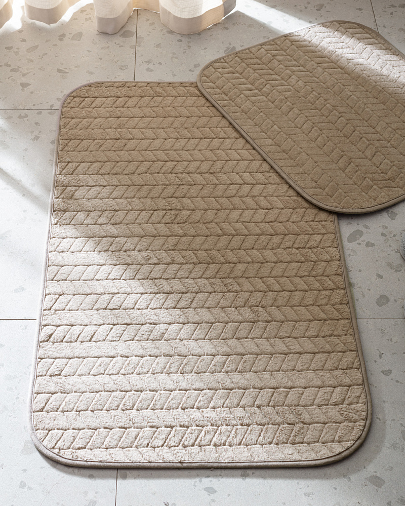 Комплект ковриков для ванной Norris из 2 шт., 60x100 см и 50x60 см. - полиэстер