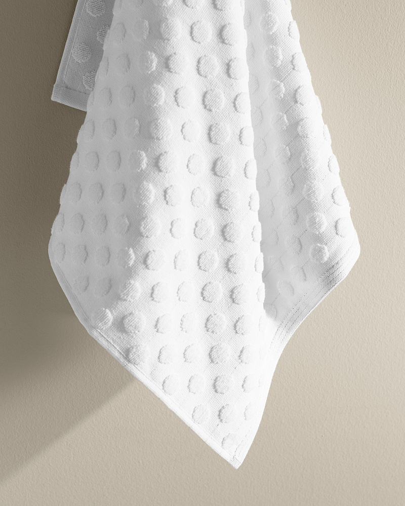 Полотенце для лица Polka Dot 50x76 см. - белое